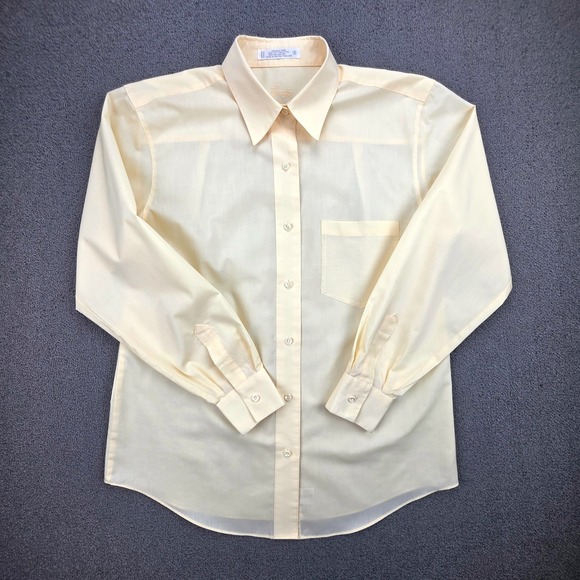 Foxcroft Tops - Foxcroft Wrinkle Free Button Down Shirt Womens Yellow Classic Professional Sz 8